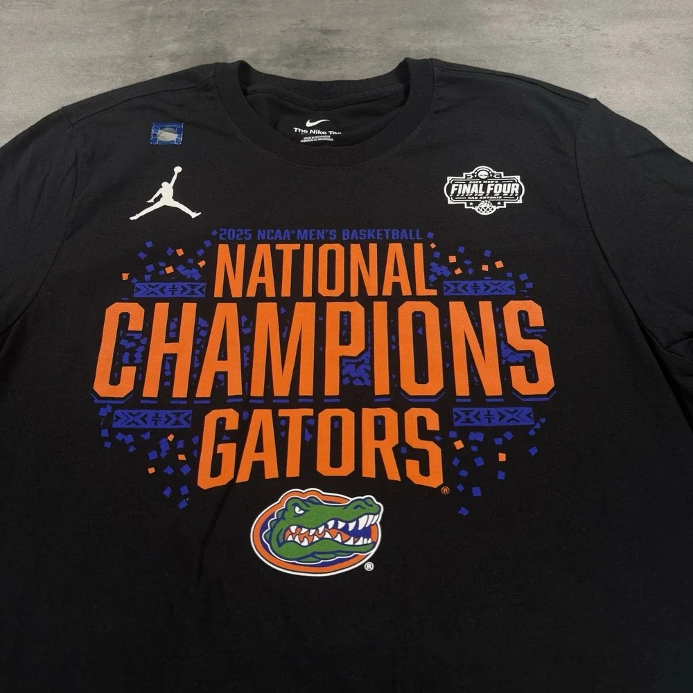 Nike Jordan Florida Gators XXL Black 2025 National Champs Locker Room Basketball
